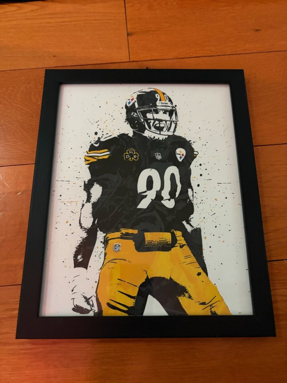 Pittsburgh Steelers Antonio Brown #84 Splatter Art Framed Print